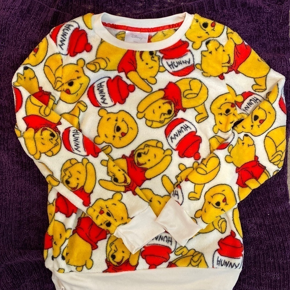 Disney fleece PJ Top - Picture 1 of 3